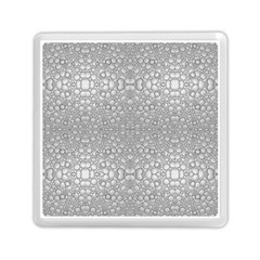 Modern Ornate Geometric Silver Pattern Memory Card Reader (square) by dflcprintsclothing