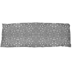 Modern Ornate Geometric Silver Pattern Body Pillow Case (dakimakura) by dflcprintsclothing