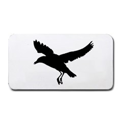 Seagull Flying Silhouette Drawing 2 Medium Bar Mats by dflcprintsclothing