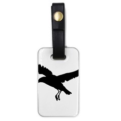 Seagull Flying Silhouette Drawing 2 Luggage Tag (one Side)