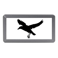 Seagull Flying Silhouette Drawing 2 Memory Card Reader (mini) by dflcprintsclothing