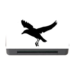 Seagull Flying Silhouette Drawing 2 Memory Card Reader With Cf by dflcprintsclothing