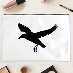 Seagull Flying Silhouette Drawing 2 Cosmetic Bag (xxl) by dflcprintsclothing