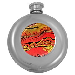 Warrior Spirit Round Hip Flask (5 Oz) by BrenZenCreations