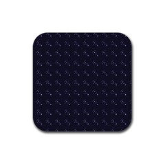 Black Stars Rubber Coaster (square)  by Sparkle