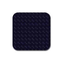 Black Stars Rubber Square Coaster (4 pack) 