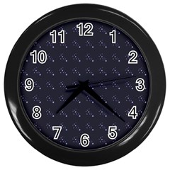 Black Stars Wall Clock (Black)