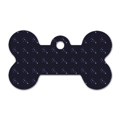 Black Stars Dog Tag Bone (One Side)