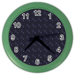 Black Stars Color Wall Clock