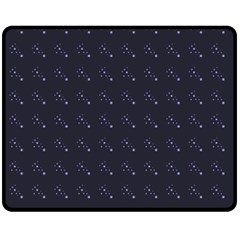 Black Stars Fleece Blanket (medium)  by Sparkle