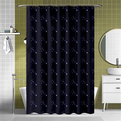 Black Stars Shower Curtain 48  x 72  (Small) 