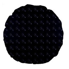 Black Stars Large 18  Premium Round Cushions