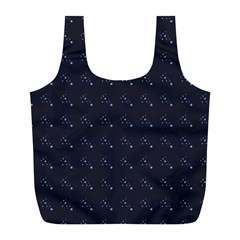 Black Stars Full Print Recycle Bag (l) by Sparkle