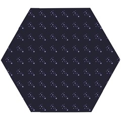 Black Stars Wooden Puzzle Hexagon