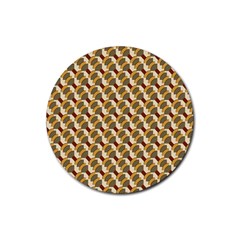 Abstract Illusion Rubber Coaster (round)  by Sparkle