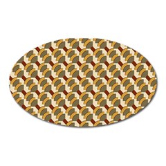 Abstract Illusion Oval Magnet