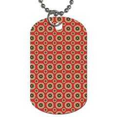 Digital Flowers Dog Tag (two Sides) by Sparkle