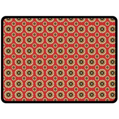 Digital Flowers Double Sided Fleece Blanket (large)  by Sparkle