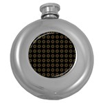 Digital Stars Round Hip Flask (5 oz) Front