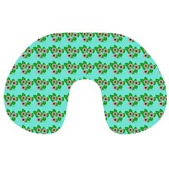 Flowers Pattern Travel Neck Pillow by Sparkle