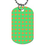 Small Big Floral Dog Tag (One Side) Front