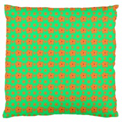 Small Big Floral Large Flano Cushion Case (two Sides) by Sparkle