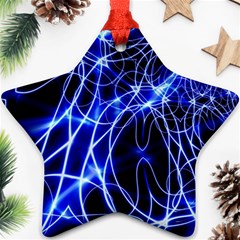 Lines Flash Light Mystical Fantasy Star Ornament (two Sides)