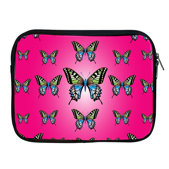 Butterfly Apple iPad 2/3/4 Zipper Cases