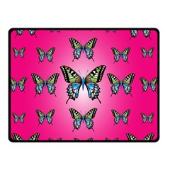 Butterfly Double Sided Fleece Blanket (small) 