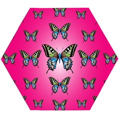 Butterfly Wooden Puzzle Hexagon