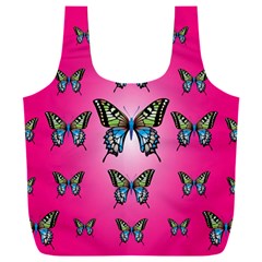 Butterfly Full Print Recycle Bag (xxl) by Dutashop