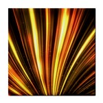 Energy Flash Futuristic Glitter Tile Coaster Front