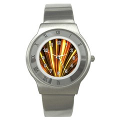 Energy Flash Futuristic Glitter Stainless Steel Watch