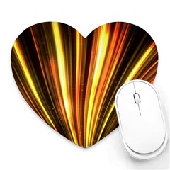 Energy Flash Futuristic Glitter Heart Mousepads by Dutashop