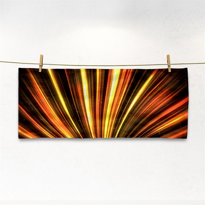 Energy Flash Futuristic Glitter Hand Towel