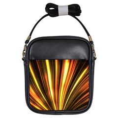 Energy Flash Futuristic Glitter Girls Sling Bag by Dutashop