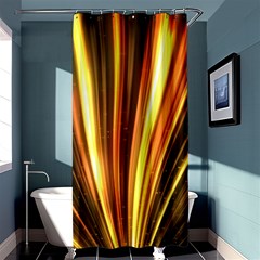 Energy Flash Futuristic Glitter Shower Curtain 36  X 72  (stall)  by Dutashop