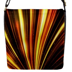 Energy Flash Futuristic Glitter Flap Closure Messenger Bag (s) by Dutashop