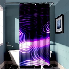 Illustration Scene Blue Shower Curtain 36  X 72  (stall)  by Dutashop