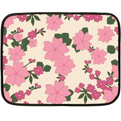 Floral Vintage Flowers Fleece Blanket (mini)