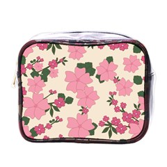 Floral Vintage Flowers Mini Toiletries Bag (one Side)