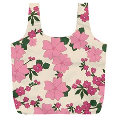 Floral Vintage Flowers Full Print Recycle Bag (xxl) by Dutashop