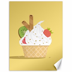 Ice Cream Dessert Summer Canvas 18  X 24  by Dutashop