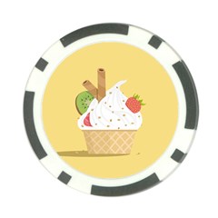 Ice Cream Dessert Summer Poker Chip Card Guard by Dutashop