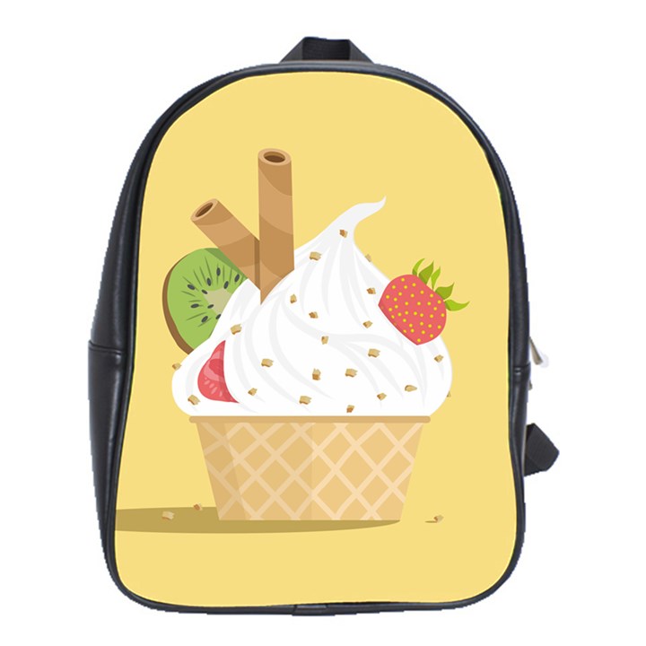 Ice Cream Dessert Summer School Bag (XL)