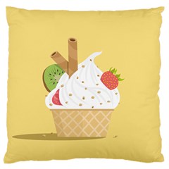 Ice Cream Dessert Summer Standard Flano Cushion Case (two Sides) by Dutashop