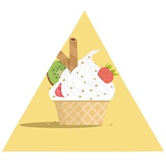 Ice Cream Dessert Summer Wooden Puzzle Triangle by Dutashop