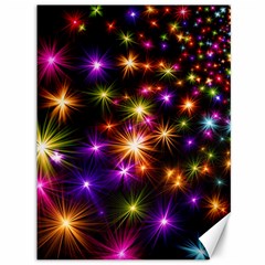 Star Colorful Christmas Abstract Canvas 36  X 48  by Dutashop