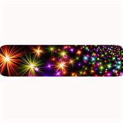 Star Colorful Christmas Abstract Large Bar Mats by Dutashop