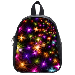 Star Colorful Christmas Abstract School Bag (small) by Dutashop